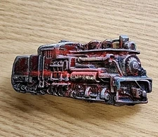 Vintage 1983 The Great American Buckle Co Steam Train Engine #9 belt buckle 1083