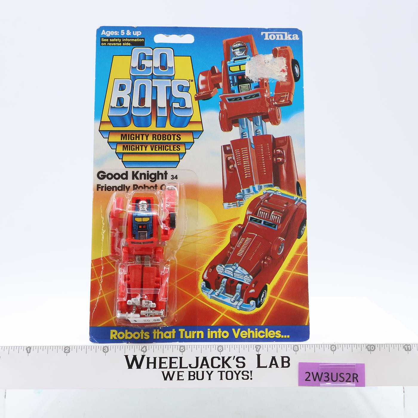 Good Knight Friendly Robot Car Gobots 1984 Tonka Action Figure NEW MOSC SEALED