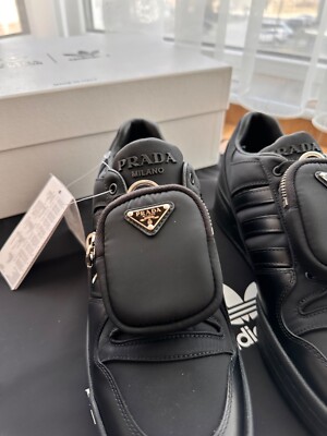 Prada x Adidas Re-Nylon Forum Low Black Sneakers GY7043 | eBay