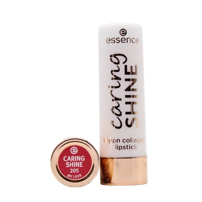2x essence caring SHINE vegan collagen lipstick Lippenstift 205 My Love 3,5g