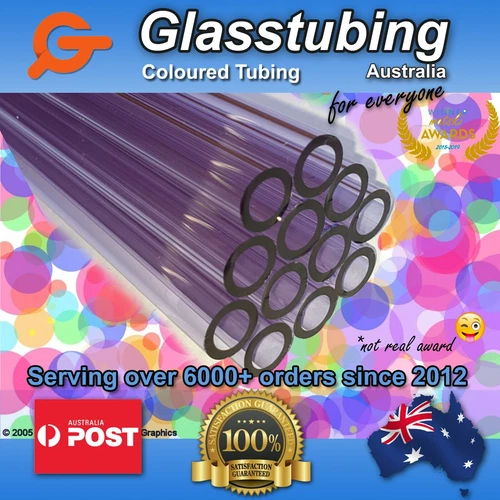 Glass Tubing VARIOUS COLOURS Borosilicate 3.3 PYREX Blowing Tubes