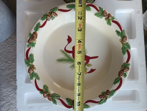 valerie christmas cardinal 5tlg-Tortenteller;Tortenheber;Platte;Schüssel;Streuer Set - Bild 14 von 24