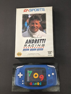 Mario Andretti Racing (Sega Genesis, 1994) CIB COMPLETE