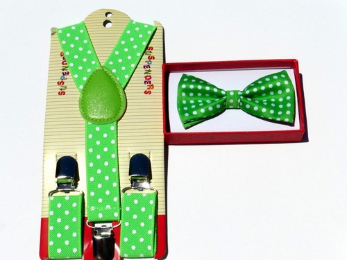 Suspender and Bow Tie Colors Baby Toddler Kids Boys Girls Child SETS USA seller - Picture 38 of 51