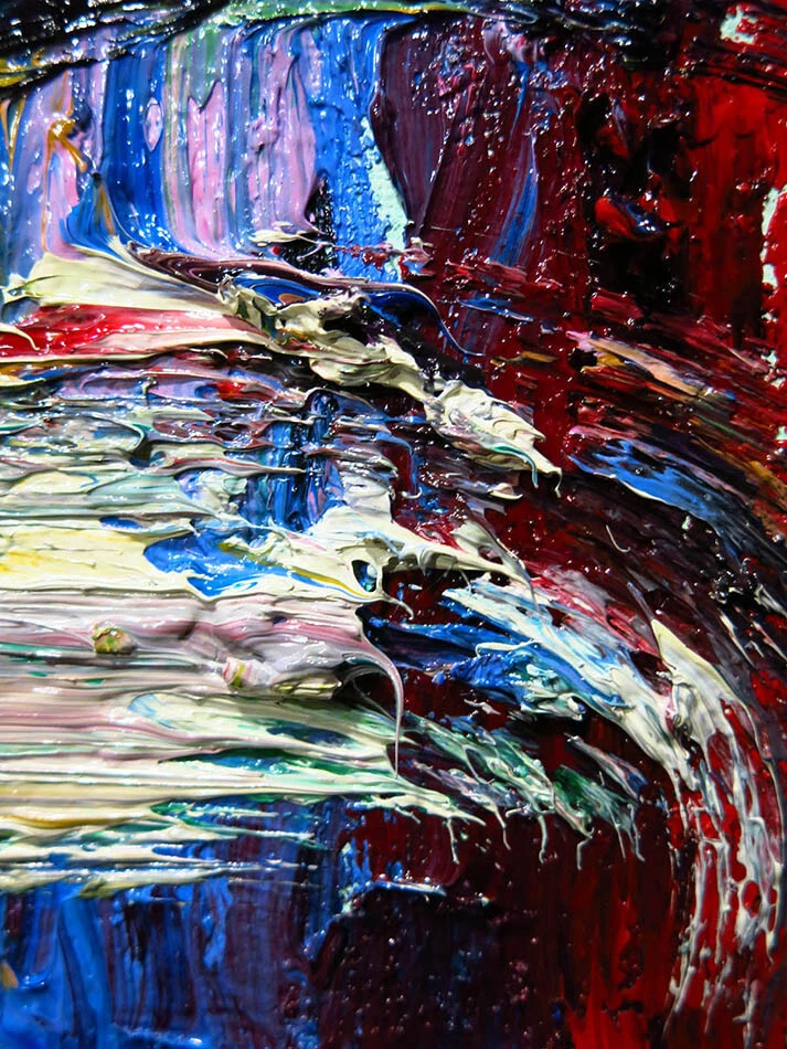 LANDSCAPE OIL█PAINTING█IMPRESSIONIST OUTSIDER█ART█SIGNED ABSTRACT ORIGINAL█DECO - Image 4 of 4