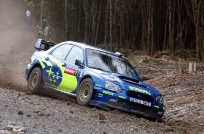 Petter Solberg (NOR) on the shakedown stage Rally Car 2004 Old Photo 3