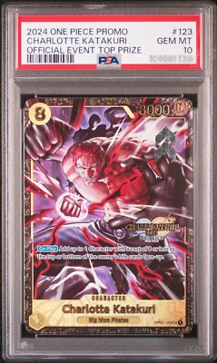CHARLOTTE KATAKURI PSA 10 ONE PIECE PROMO TCG OP03 CHAMPIONSHIP