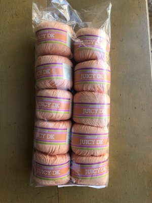 Lot of 10 SIRDAR Juicy DK Yarn - Col. 426 ''Nectarine'' - 500g NEW