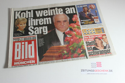 BILDzeitung 12.07.2001 Juli München Bayern 20. 21. 22. Geburtstag Geschenk MB 