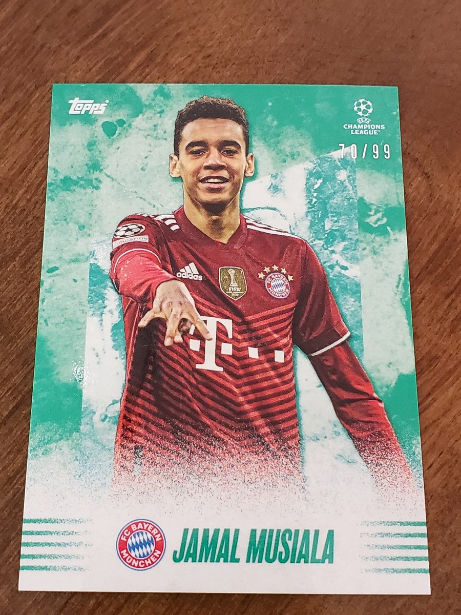 2021-22 Topps UEFA Jamal Musiala 70/99 Green Future Star | eBay