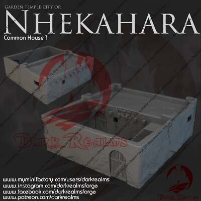 Common House 1  - Nhekahara - Dark Realms Terrain Wargaming D&D DnD