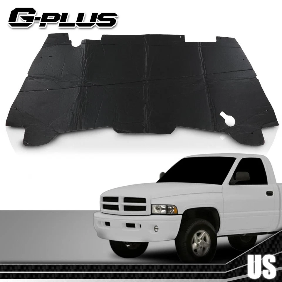 Almohadilla de aislamiento de capó manta térmica y clips aptos para 94-01 Dodge Ram 1500 2500 3500 Foto 2 de 4