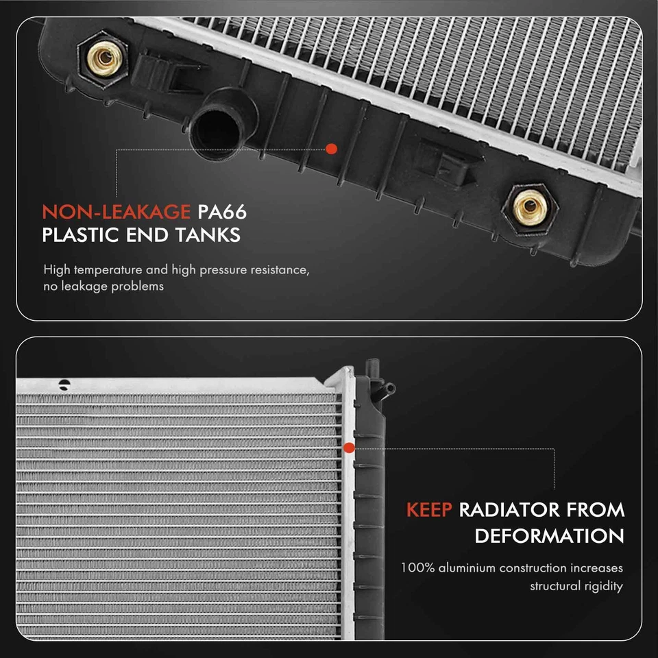 Kit de montaje de radiador y ventilador de refrigeración para Chevy Cavalier Pontiac Sunfire 1995-2002 Foto 4 de 4