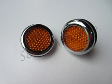 LUCAS RER25 AMBER SIDE REFLECTOR TRIUMPH NORTON BSA 57161 57-162 60-0691 99-9900