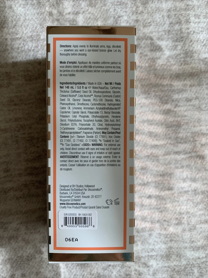 Sujetador Cosmetics Illuminate de Ashley Tisdale Bronceador Corporal Diosa del Sol Nuevo en Caja Foto 4 de 4