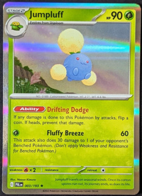 Pokemon - Jumpluff 003/193  - Holo Rare - Paldea Evolved - NM/M