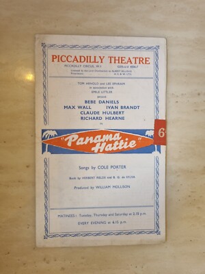 Panama Hattie Bebe Daniels Max Wall Ivan Brandt Claude Hulbert Richard Hearne