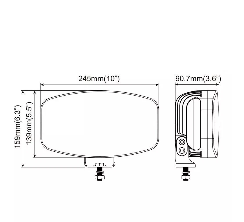 Roof Bumper Jumbo Led Light Neon Position 10" 24v X2 Fit Volvo Fl Fe Fmx Fm4 Fh Foto 2 de 4