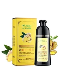 MOKERU GINGER Black Permanent Hair Dye Instant Hair Dye Fast Color Shampoo Argan