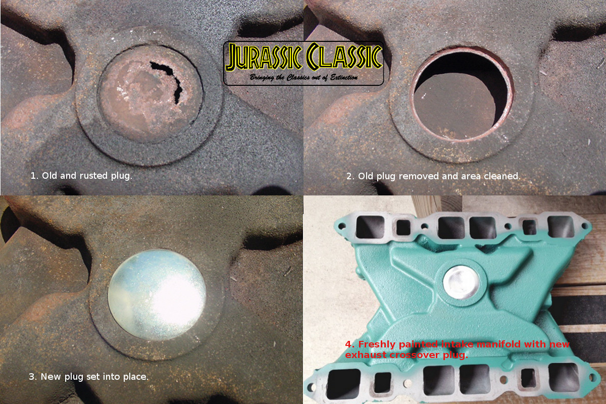 2x 195366 Buick Nailhead Intake Manifold Exhaust Crossover Plug Kit