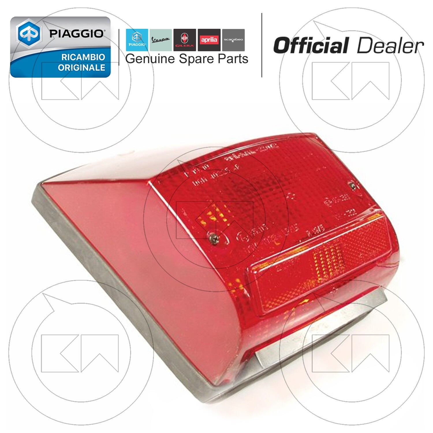 STOP FANALE POSTERIORE PIAGGIO VESPA PX 125 150 200 1 SERIE - Foto 3