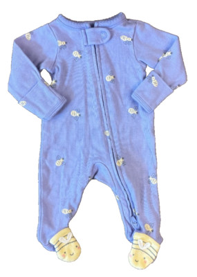 Child Of Mine Baby Girl Preemie Sleeper Bumble Bee Outfit Footie Reborn Doll