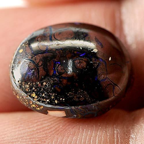 Opal Multi Color Sparkling Matrix Boulder Oval Cabochon Natural Gem