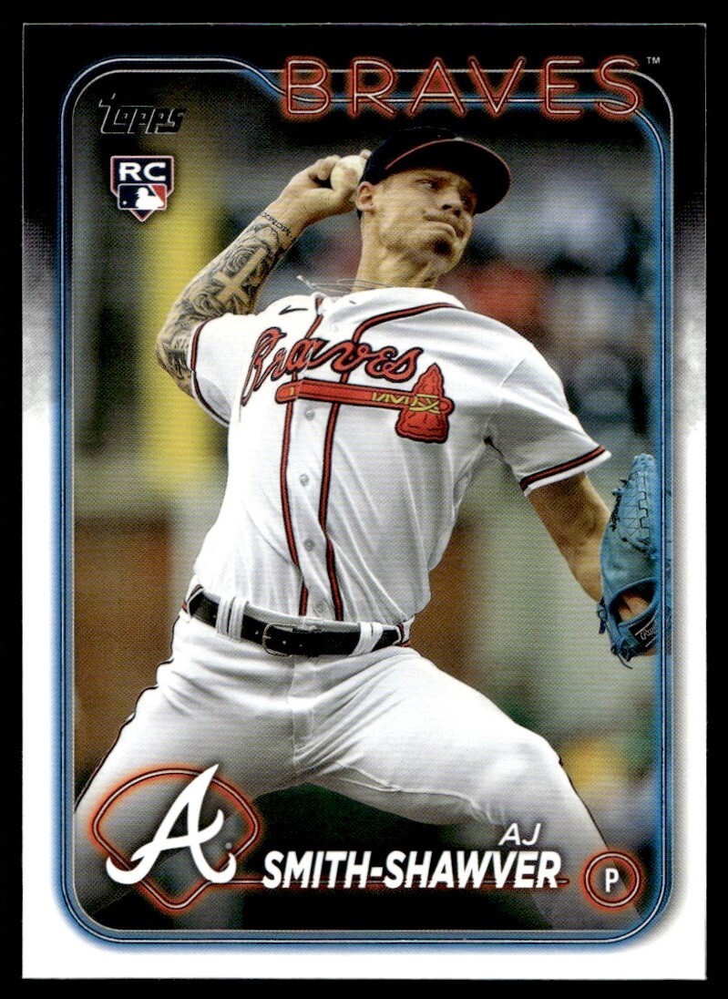 2024 Topps Series 1 AJ Smith-Shawver Rookie A25 Atlanta Braves #117
