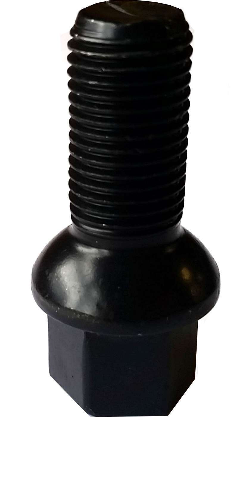 x4 Black Round Tapered M14X1.5 Standard Alloy Wheel Bolts VW CADDY MK2