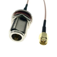 N female bulkhead to SMA Male jack RG316 RF pigtail coaxial Connector Cable