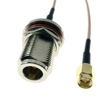 N female bulkhead to SMA Male jack RG316 RF pigtail coaxial Connector Cable