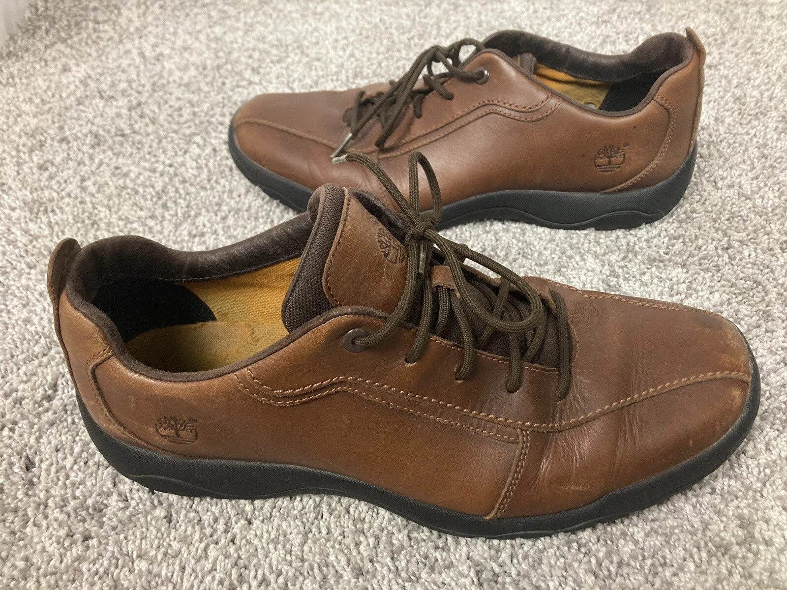 Scarpe antifatica Timberland da uomo marroni Earthkeepers 72120 Oxford taglia 11M