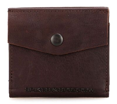 SPIKES & SPARROW Bronco Wallet RFID S Geldbörse Dark Brown dunkelbraun Neu