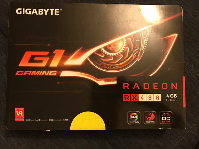 GIGABYTE RX 480 G1 Gaming 4GB OC EDITION MANUFACTURER REFURBISHED