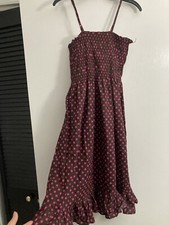 Intimates Brown Mini Dress Polka Dot Strapless Dress - Size Large