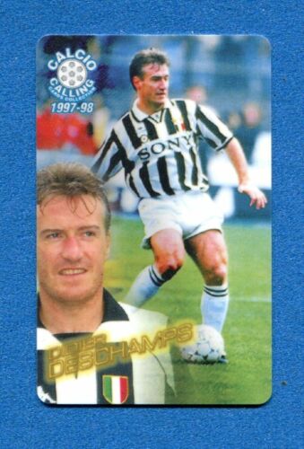 FOOTBALL CALLING 1997-98 - Panini - Phone Card no. 21 - DESCHAMPS - JUVENTUS - Picture 1 of 2