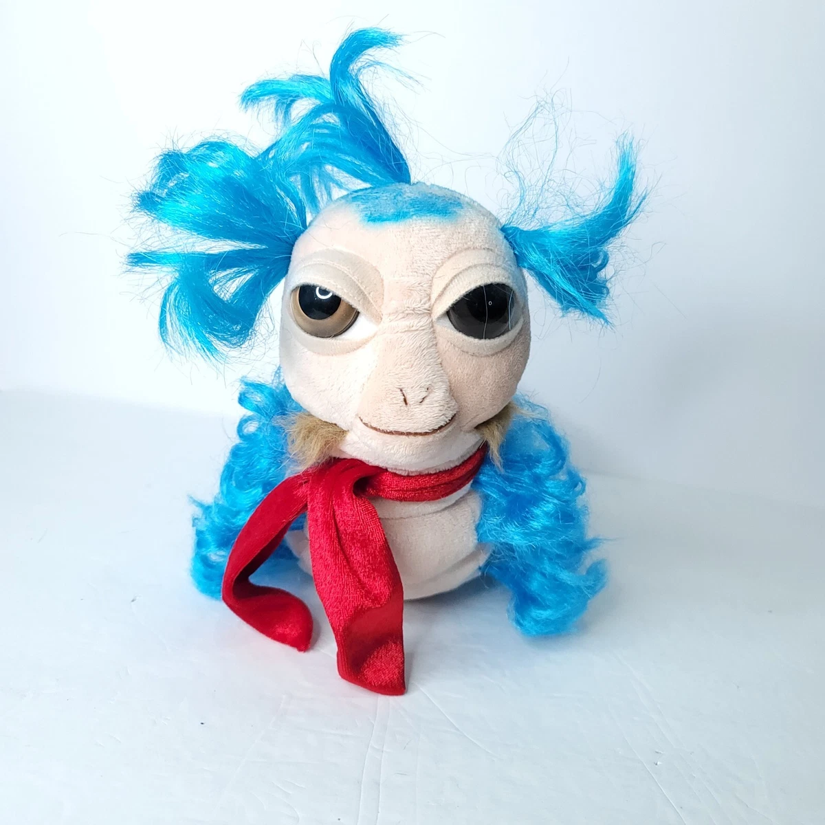 Labyrinth The Worm Plush Ello Jim Henson Movie Stuffed Animal Blue