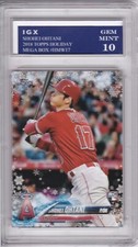 SHOHEI OHTANI ROOKIE CARD 2018 Topps Holiday Mega Box GEM MINT 10 $$ RC ANGELS!