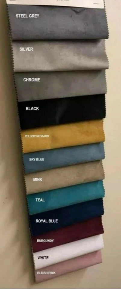 Chesterfield Footstool /Coffee Table In Plush/ crushed Velvet Fabric. - Image 4 of 4