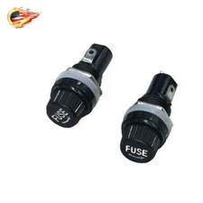 Small Fuse Holder 5x20/6x30mm Panel Mount Knobs Base Socket Tube Glass 5Pcs