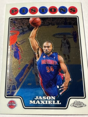 2008-09 Topps Chrome Basketball NBA Detroit Pistons Jason Maxiell