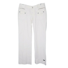 Athleta Cream Straight Leg Pants Women 6 Career Trouser Style 33065 Off White