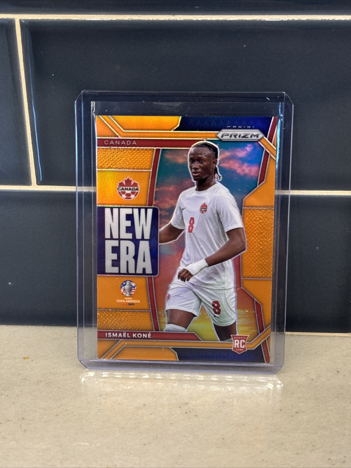 2024 Prizm Copa America ISMAEL KONE RC New Era Orange /25 #4 CANADA