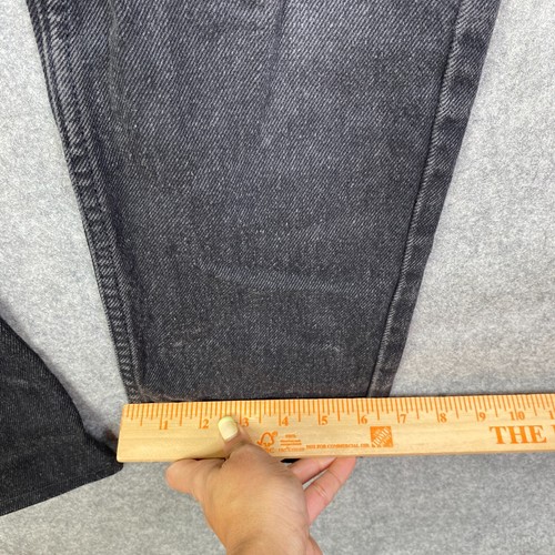 Vintage Guess Jeans Triangle Logo Black High Rise Mom Denim Sz 29 Women’s - Picture 8 of 14