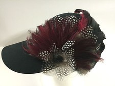 Black Feather Cap By Cap Lume! Brenna
