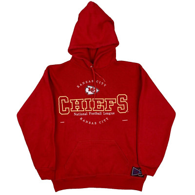 Kansas City Chiefs rot Vintage Made in USA Pullover Hoodie Herren Größe Large