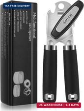 Safring Can Opener Manual, Heavy Duty Handheld Strong Can Opener with Soft Touch