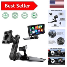 Adjustable 360 CD Slot Mount for 4.8-12" CarPlay Screens - Enhanced Stability