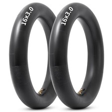 16x3.0 Replacemen Inner Tube, 16 x 3.0 Bike Tube with Bent Valve Stem