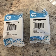 2 Genuine HP 62 Color Ink Combo